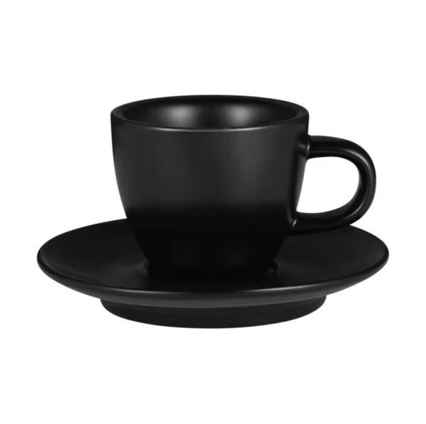 MHW Ceramic Espresso Cup 80ml - Black - Image 4
