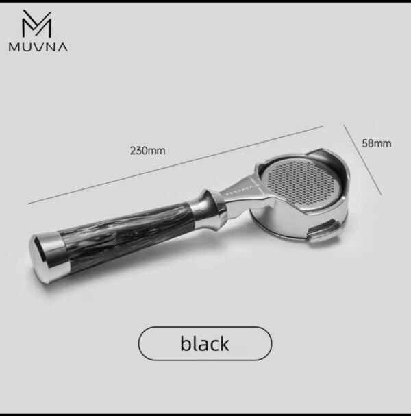 MUVNA Espresso Bottomless Portailfter With Basket Lucifer Series E61