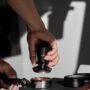 MUVNA DIGITAL CALIBRATED COFFEE TAMPER: 58.35MM RIBBED BASE BLACK