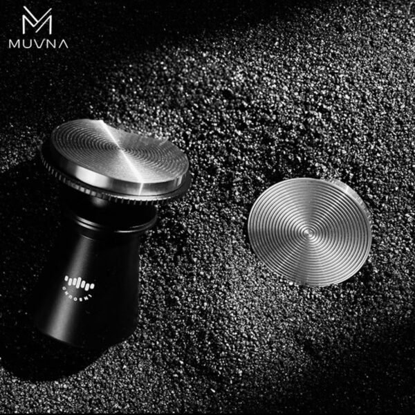 MUVNA DIGITAL CALIBRATED COFFEE TAMPER: 58.35MM RIBBED BASE BLACK - Image 6