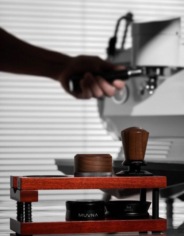 MUVNA Infinitely Adjustable Knob Espresso Powder Press 58.35 mm - Image 7