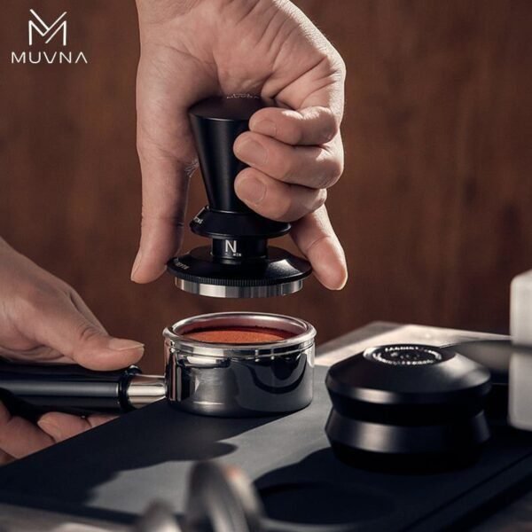 MUVNA Infinitely Adjustable Knob Espresso Powder Press 58.35 mm - Image 6
