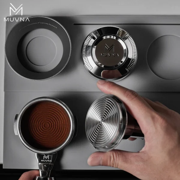 MUVNA Espresso Stainless Steel Gravity Adaptive Height Distributor - Image 4