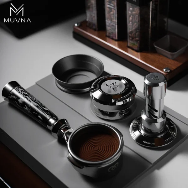 MUVNA Espresso Stainless Steel Gravity Adaptive Height Distributor - Image 5