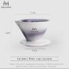 MUVNA V2 Hand Brewed Coffee Cone Filter Cup Purple