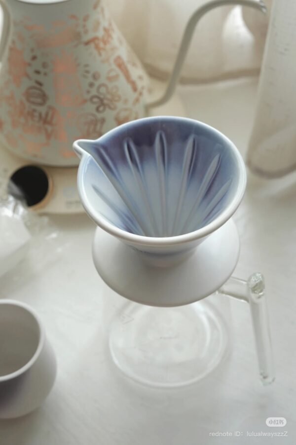 MUVNA V2 Hand Brewed Coffee Cone Filter Cup Purple