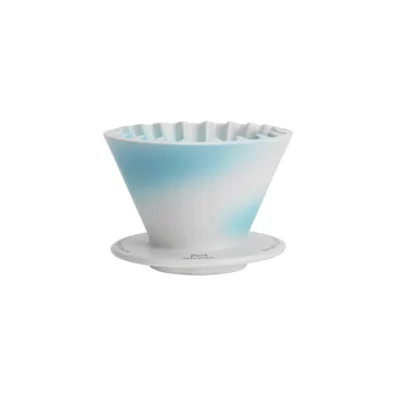 MUVNA Hand Brewed Coffee Cone Filter Cup Blue