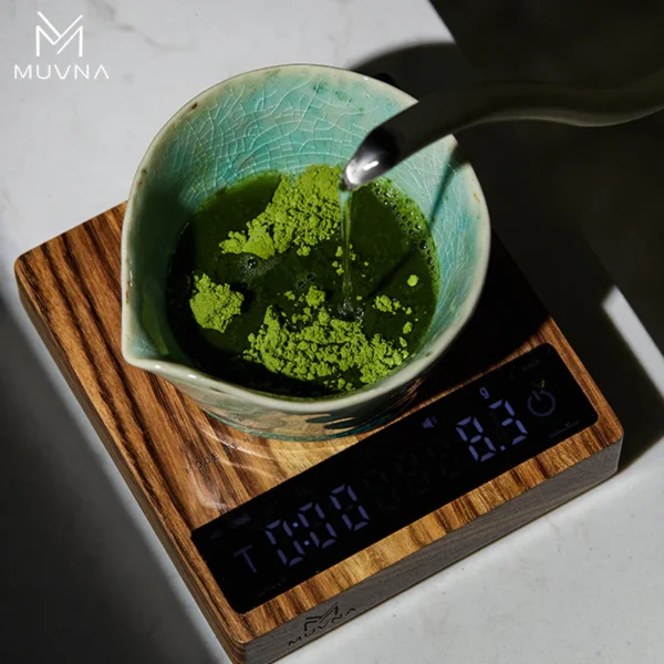 MUVNA Mini Coffee Electronic Scale Walnut - Image 5