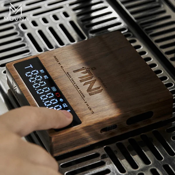 MUVNA Mini Coffee Electronic Scale Walnut - Image 8