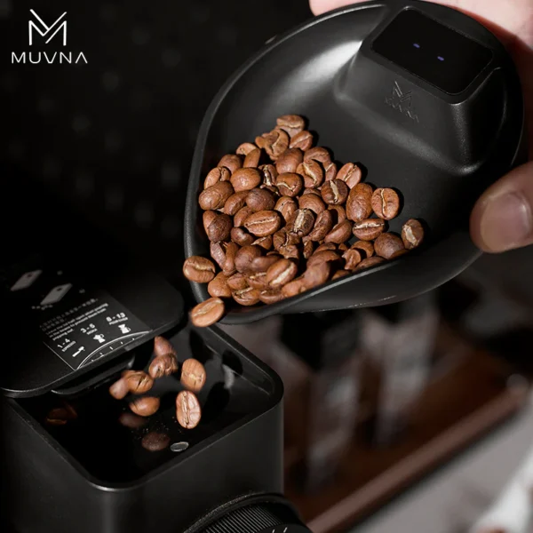 MUVNA ABS Electronic Scale Coffee Bean Tray-Walnut - Image 3