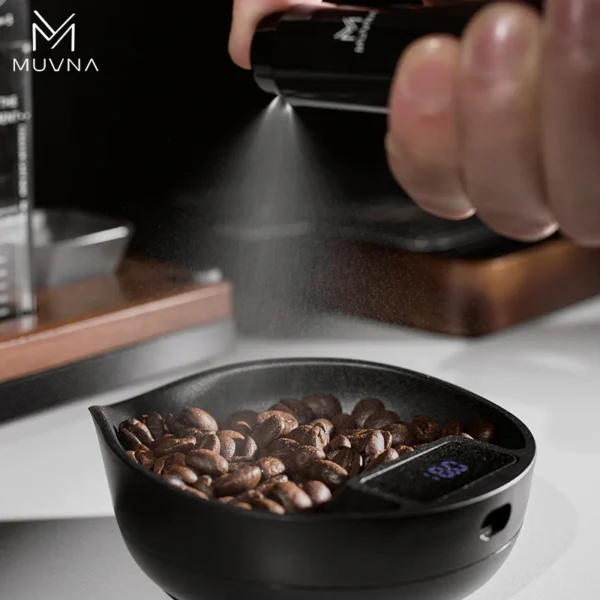 MUVNA ABS Electronic Scale Coffee Bean Tray-Walnut - Image 4