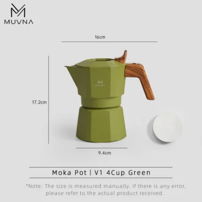 MUVNA Espresso Moka Pot 4 cups