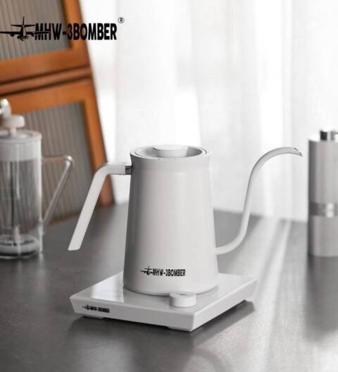 MHW Assassin electric pour over kettle white
