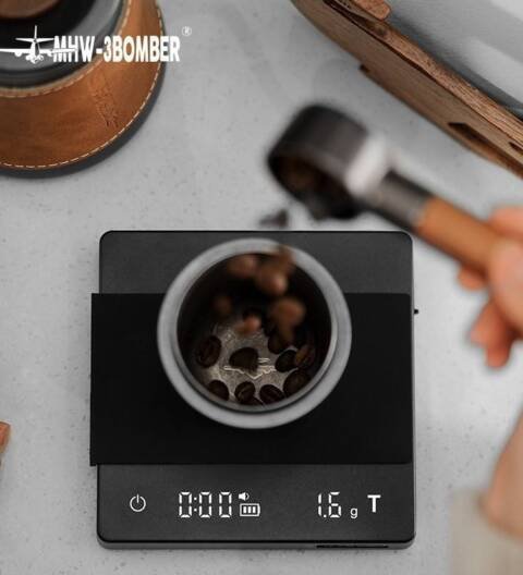 MHW-3BOMBER Cube Coffee Scale 2.0 – Black