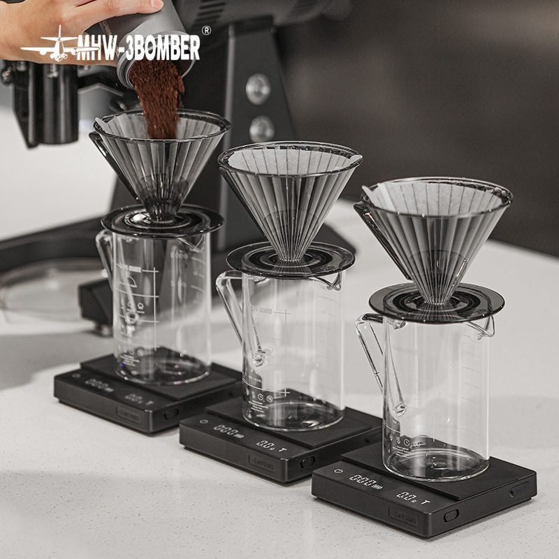 ⁦MHW-3BOMBER Cube Coffee Scale 2.0 – Black⁩ - الصورة ⁦4⁩