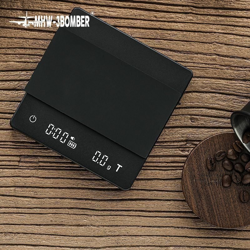 ⁦MHW-3BOMBER Cube Coffee Scale 2.0 – Black⁩ - الصورة ⁦2⁩