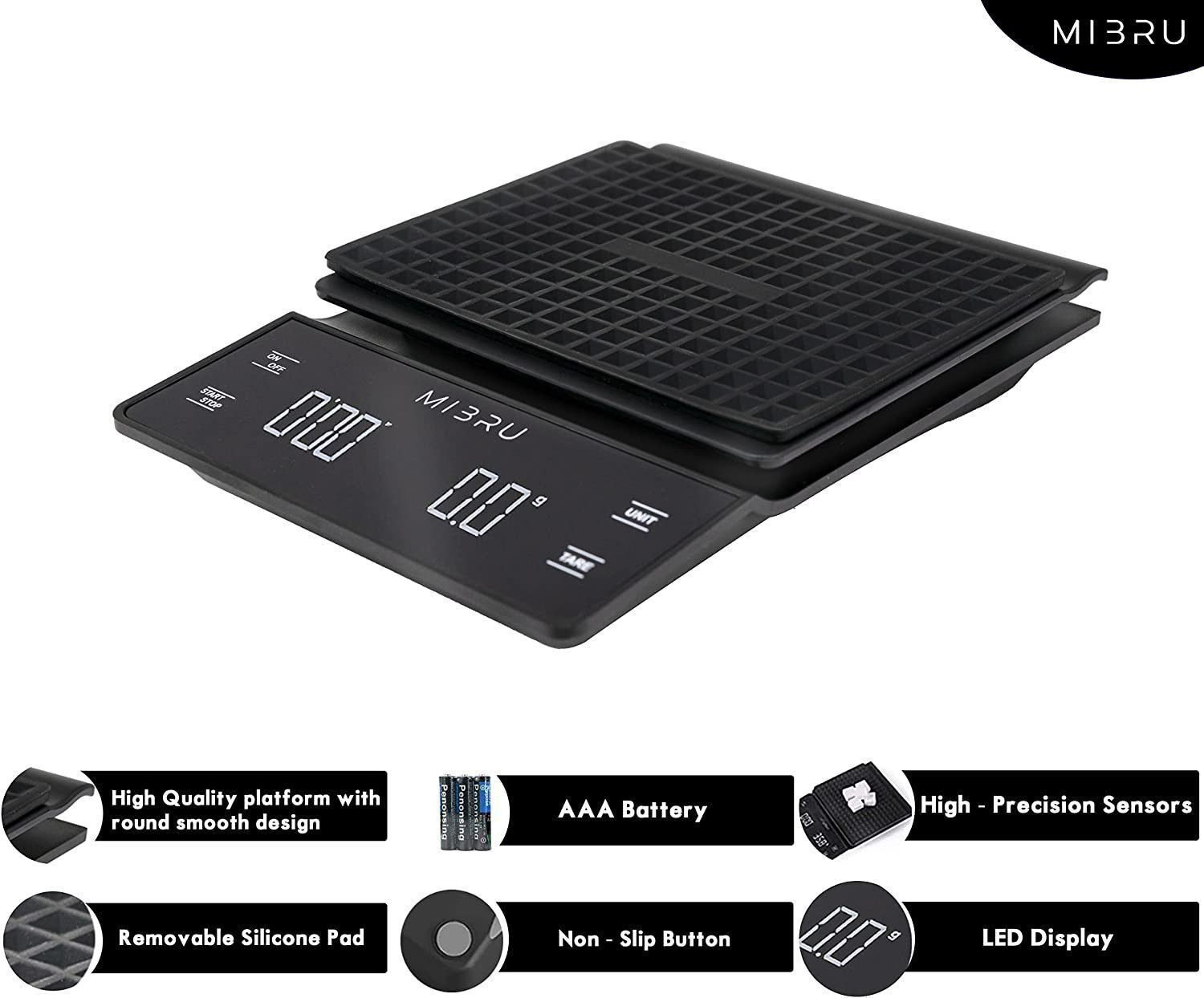 ⁦MIBRU coffee scale⁩ - الصورة ⁦6⁩