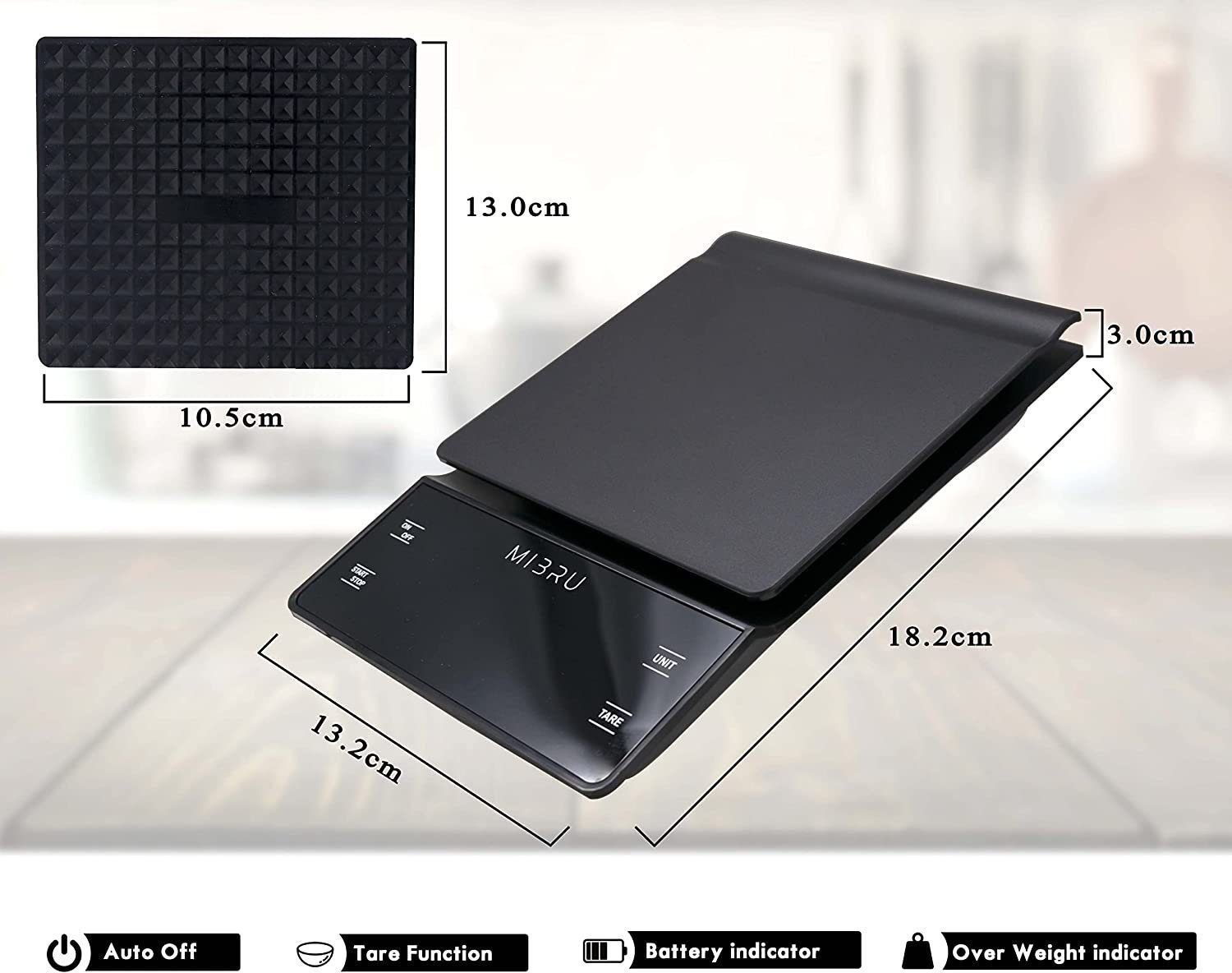 ⁦MIBRU coffee scale⁩ - الصورة ⁦5⁩