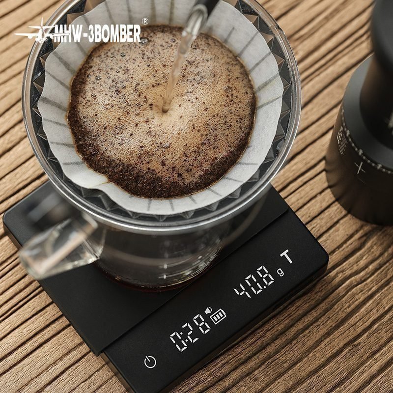 ⁦MHW-3BOMBER Cube Coffee Scale 2.0 – Black⁩ - الصورة ⁦7⁩