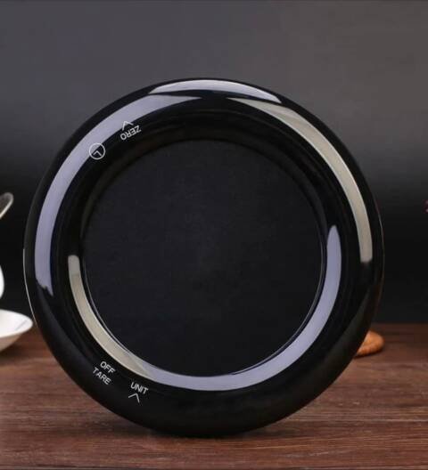 Circular coffee scale