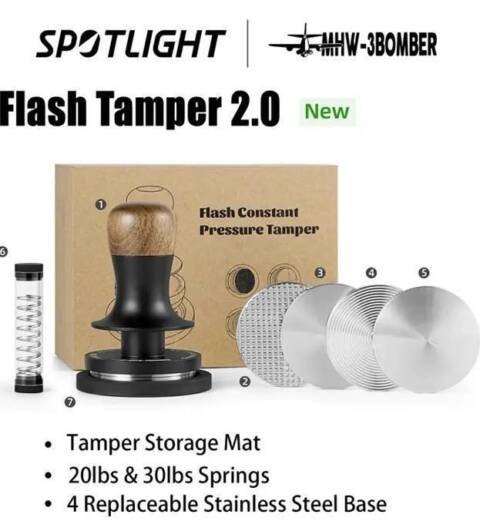 MHW Flash Constant Pressure Tamper 2.0 Set 58mm universal