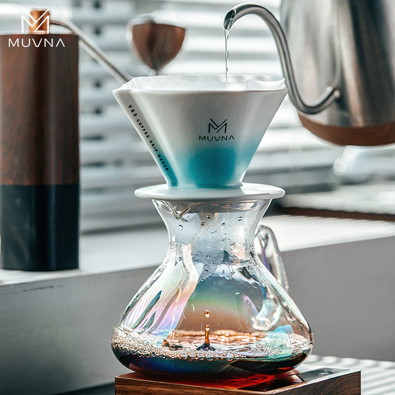 ⁦MUVNA Colorful – 450ml Pour Over Coffee Maker⁩ - الصورة ⁦2⁩