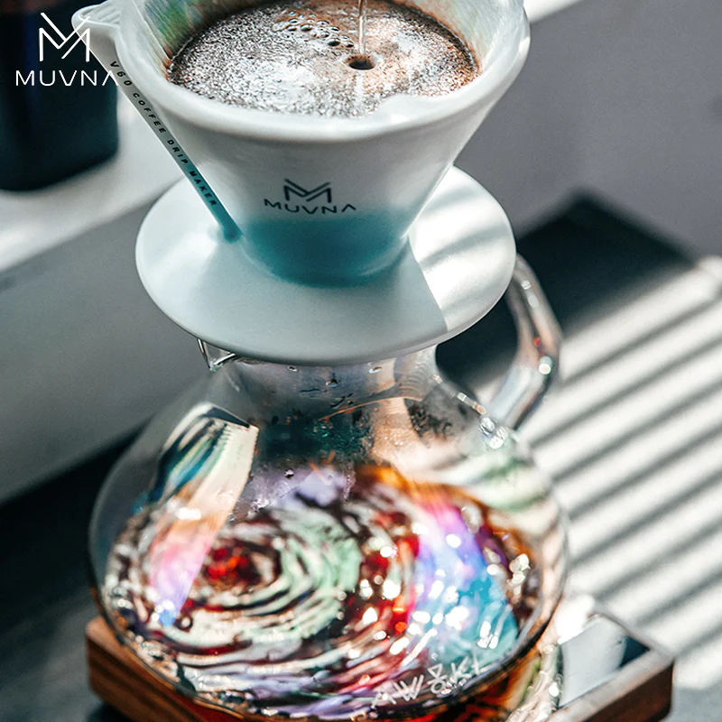 ⁦MUVNA Colorful – 450ml Pour Over Coffee Maker⁩ - الصورة ⁦3⁩