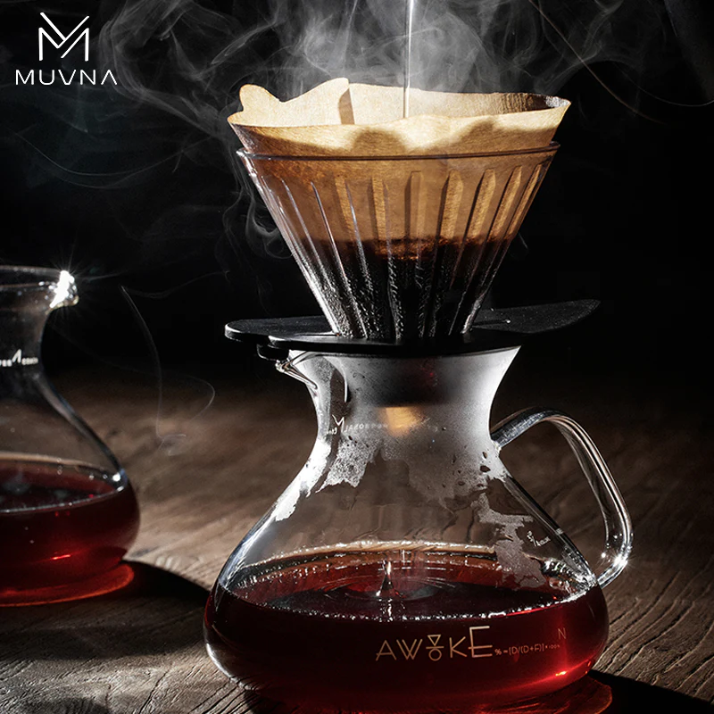 MUVNA Pure Glass – 450ml Pour Over Coffee Maker - الصورة 8