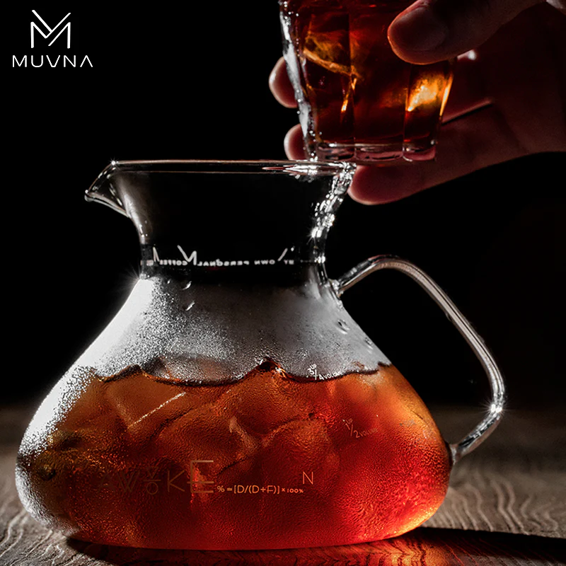 MUVNA Pure Glass – 450ml Pour Over Coffee Maker - الصورة 6