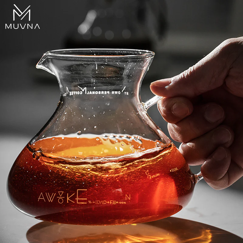 MUVNA Pure Glass – 450ml Pour Over Coffee Maker - الصورة 7