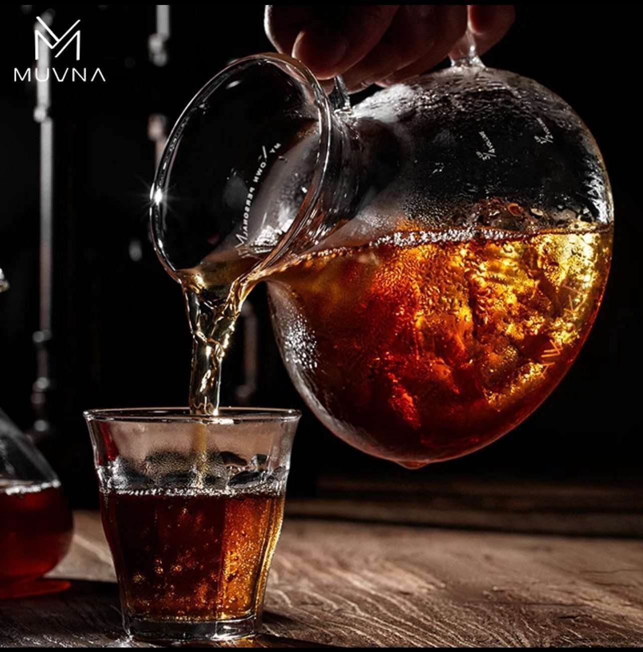 MUVNA Pure Glass – 450ml Pour Over Coffee Maker - الصورة 2