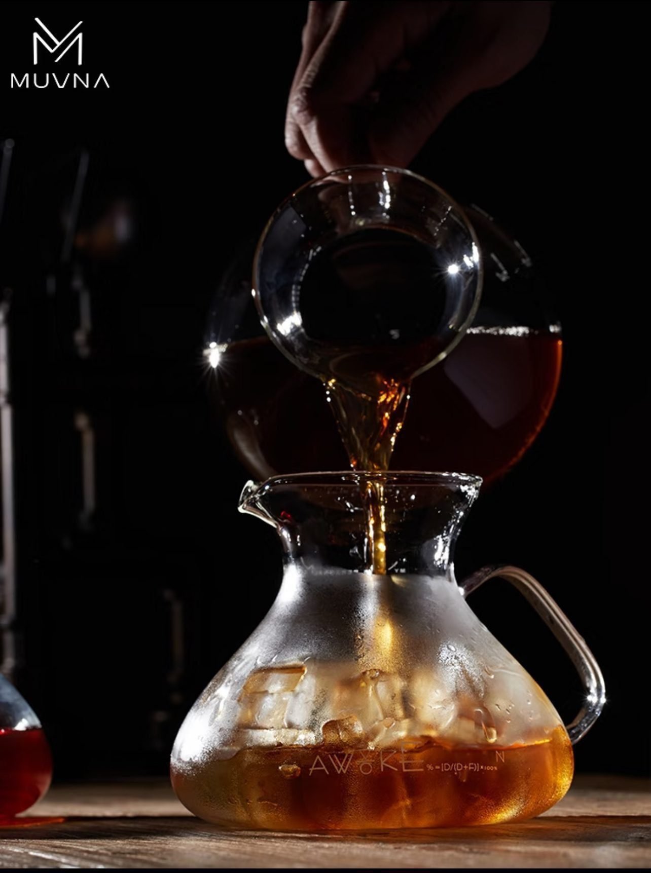 MUVNA Pure Glass – 450ml Pour Over Coffee Maker - الصورة 4