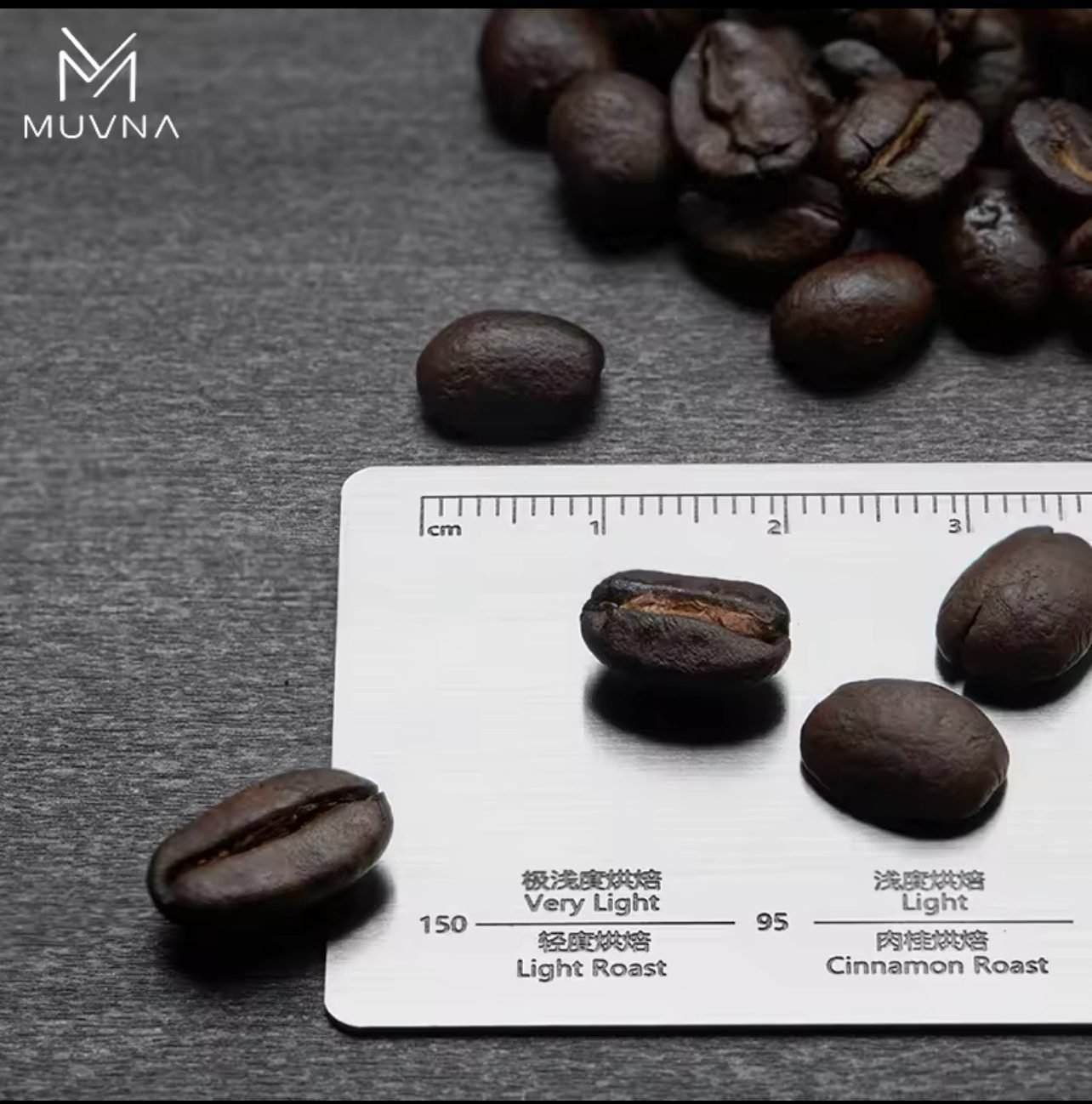 ⁦Muvna Stainless Steel Grinding Reference Card: Square Style⁩ - الصورة ⁦5⁩