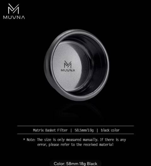 MUVNA - Matrix-Precision basket (58,5mm-18g) titanium black