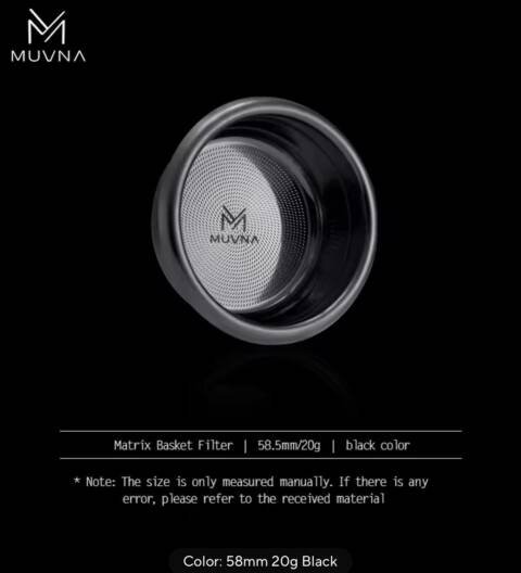 MUVNA - Matrix-Precision basket (58,5mm-20g) titanium black