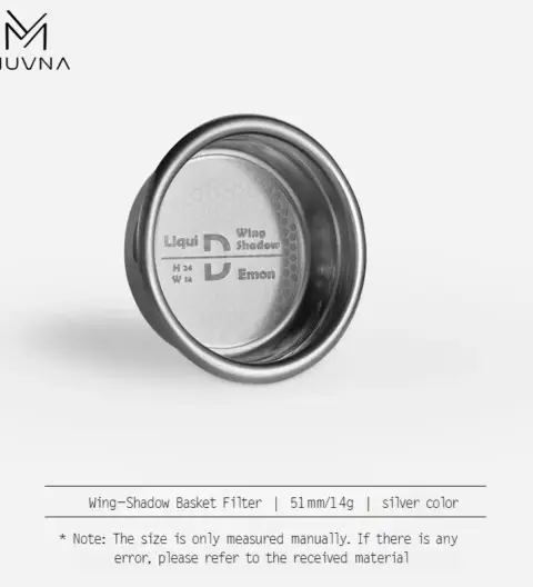 MUVNA Precision High Extraction Wing-Shadow Basket Filter 51 mm 14 g