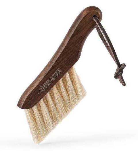 Mhw Knife Brush-white- walnut+horse hair
