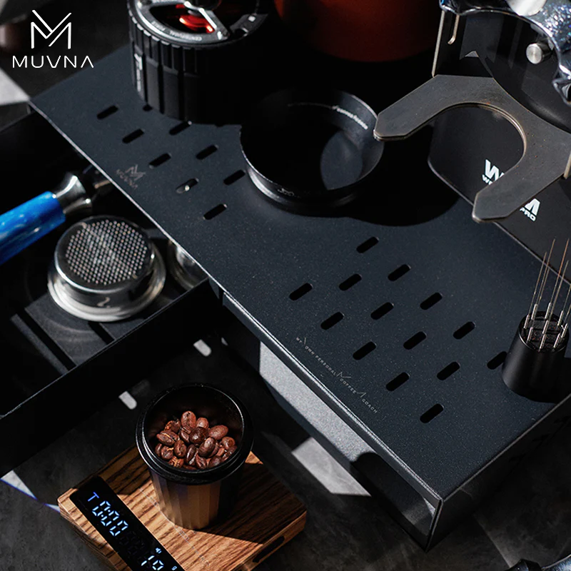 MUVNA Two Drawer Espresso Cracker Box - الصورة 3