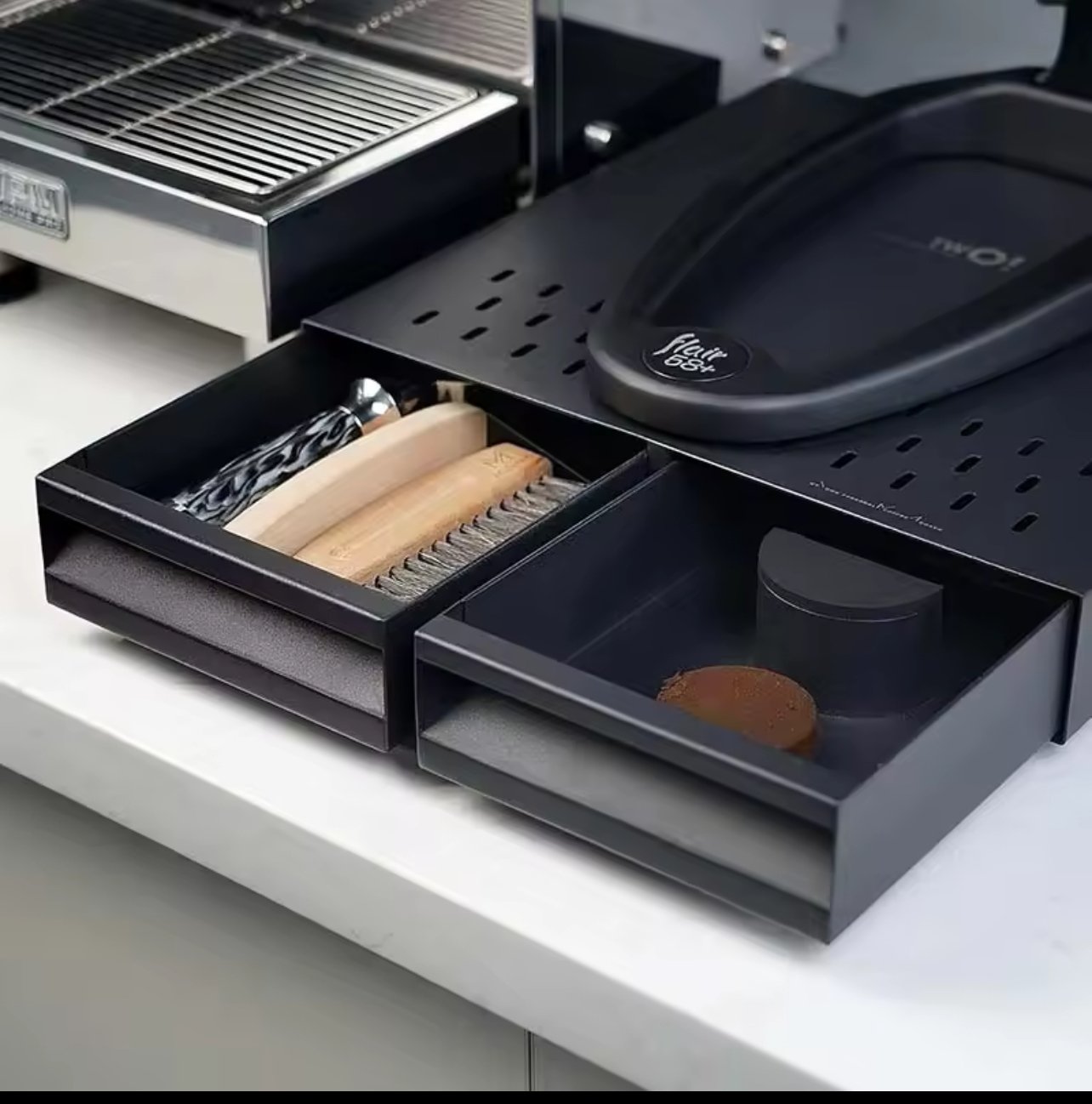 MUVNA Two Drawer Espresso Cracker Box - الصورة 5