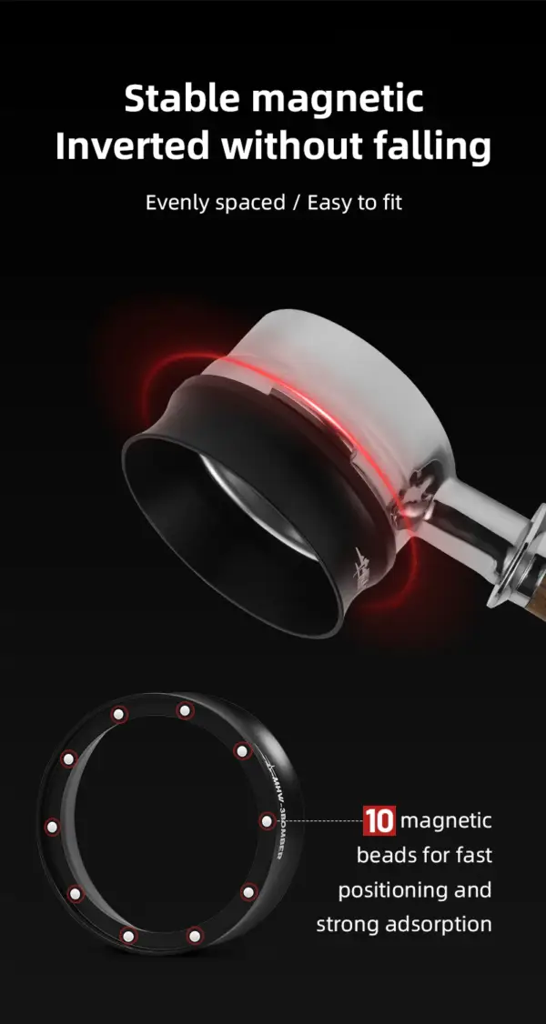 ⁦MHW-3BOMBER ESPRESSO MAGNETIC COFFEE DOSING FUNNEL⁩ - الصورة ⁦4⁩