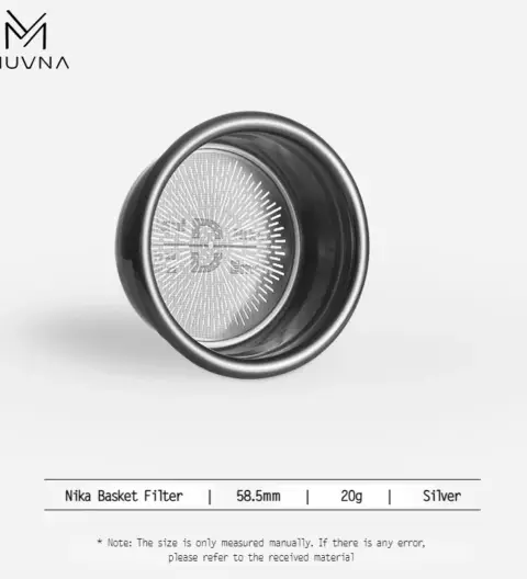 MUVNA High Precision Extraction Basket Filter Nika Series 20 g