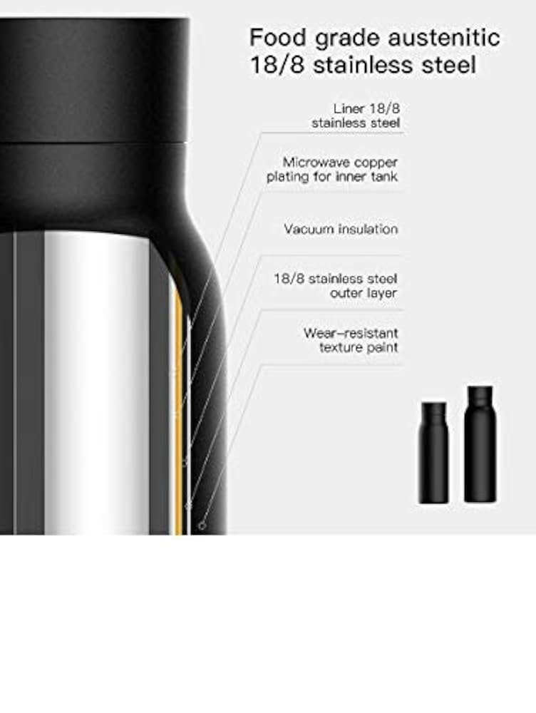 Smart water bottle black - الصورة 7