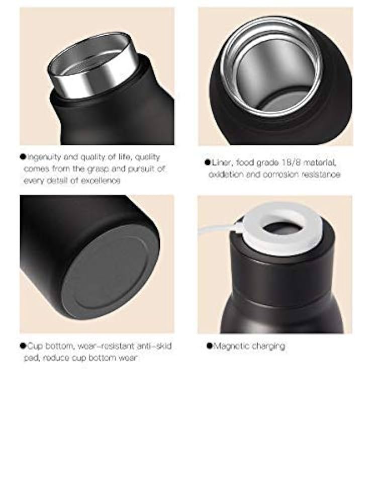 Smart water bottle black - الصورة 8