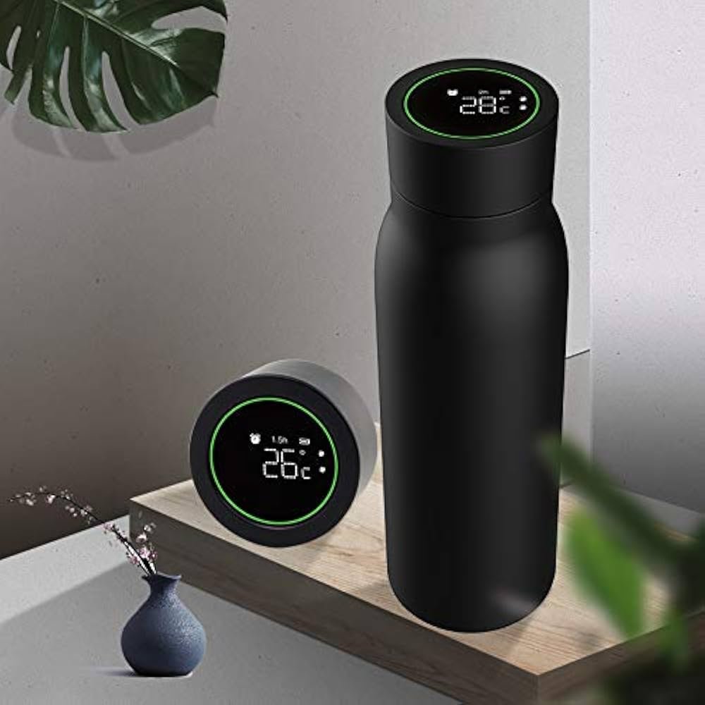Smart water bottle black - الصورة 6