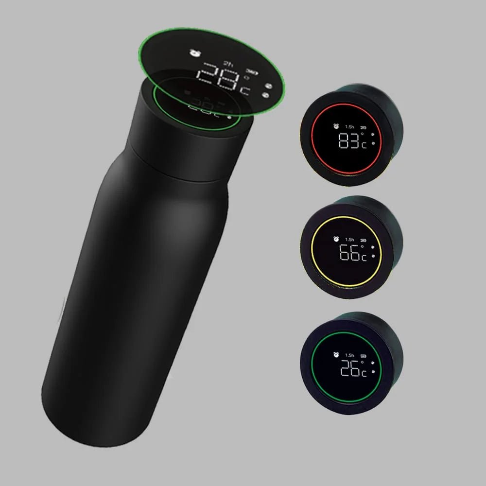 Smart water bottle black