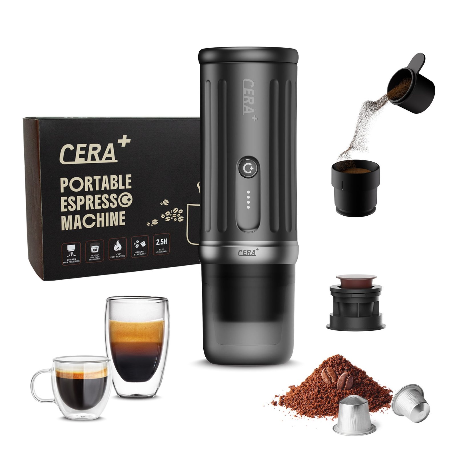 ⁦Cera+ Coffee Machine PCM03S⁩ - الصورة ⁦2⁩
