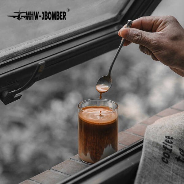 ⁦MHW-3BOMBER Coffee Spoon, stainless steel coffee spoon⁩ - الصورة ⁦3⁩