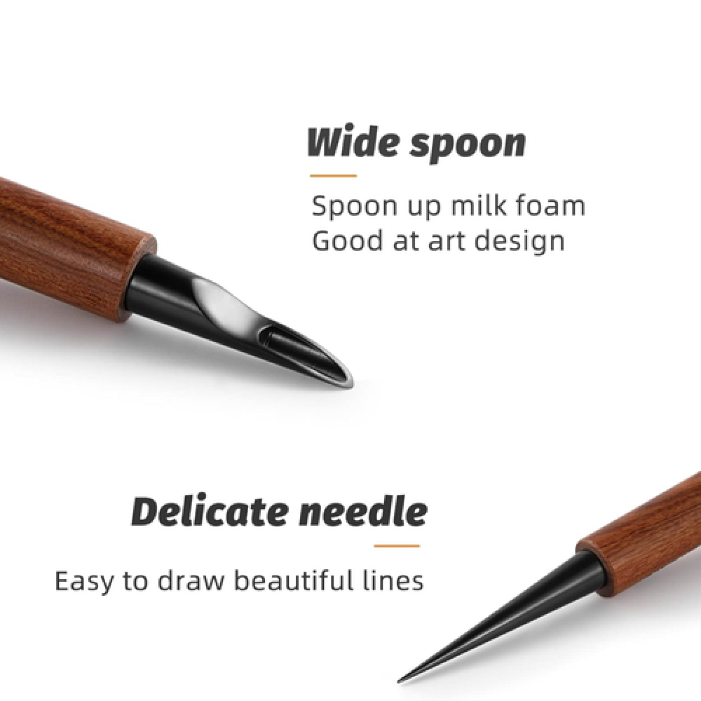 ⁦Mhw Coffee Art Needle-152mm-black- red rosewood⁩ - الصورة ⁦2⁩