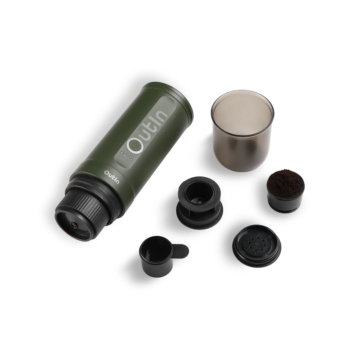⁦OutIn Nano Portable Espresso Machine (Forest Green)⁩ - الصورة ⁦3⁩