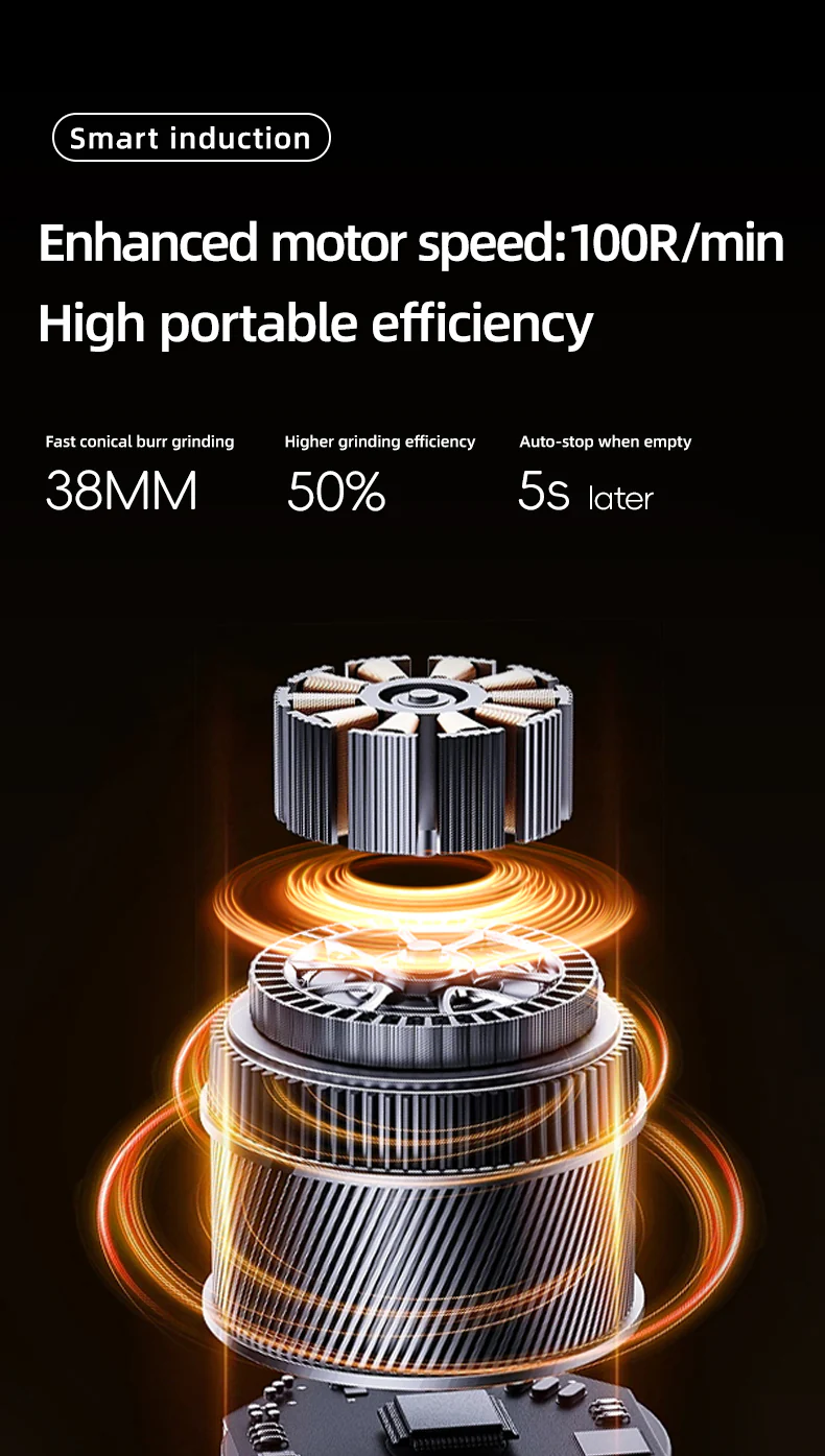 ⁦Starseeker EDGE Mini Portable coffee Grinder⁩ - الصورة ⁦5⁩